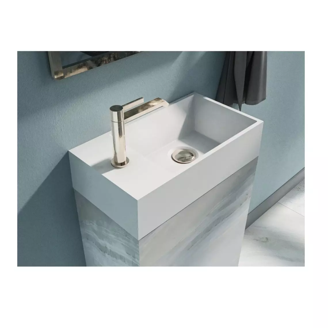 Умивальник накладний Miraggio Copper 400, білий глянсовий (0000162) - Фото 3