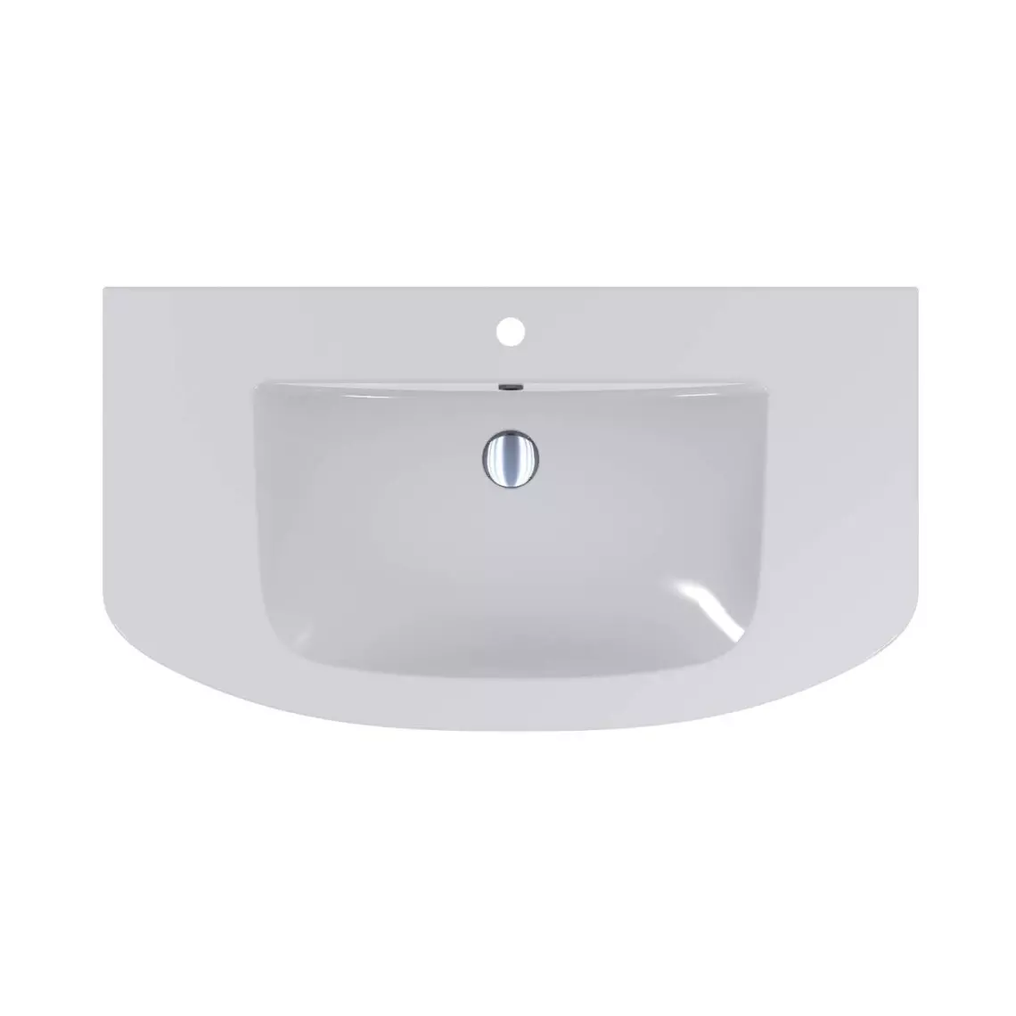 Умивальник врізний/накладний Miraggio Dea 1000, бiлий (0001545) - Фото 2
