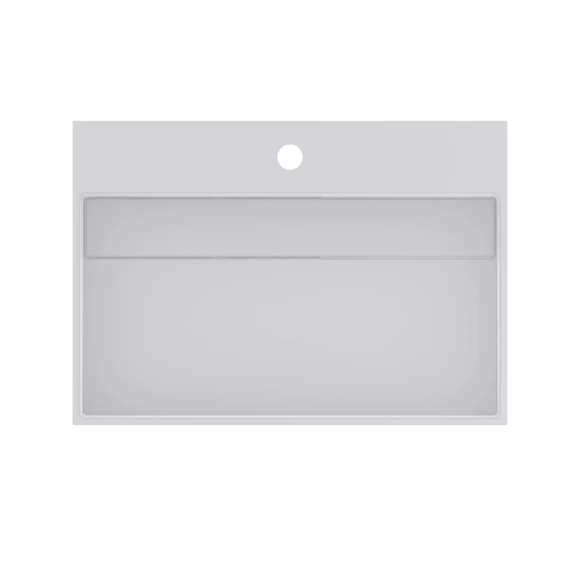 Умывальник подвесной Miraggio Island 600, 42х60, белый глянцевый (0001761) - Фото 2