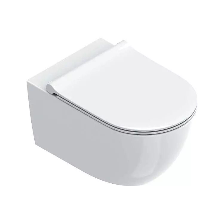 Унитаз подвесной Catalano Sfera 55х35 с крышкой Soft close, White Glossy (0511550001_0551200001) - Фото 1