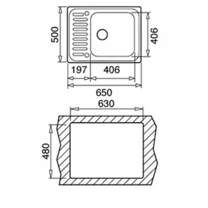 Кухонна мийка Teka Classic 1B нерж. сталь (10119070) - Фото 3
