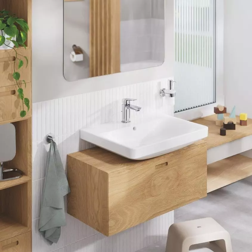 Смеситель для умывальника Grohe Cubeo, однорычажный, S-SiZE, хром (1016990000) - Фото 2
