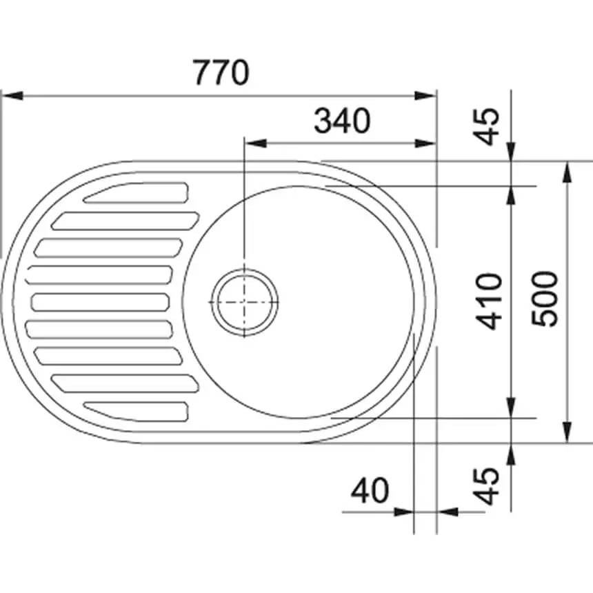 Кухонная мойка Franke Ronda ROG 611, накладная, овальная, оборотная, вентиль, сифон, 77x50, гранит бежевый (114.0254.780) - Фото 2