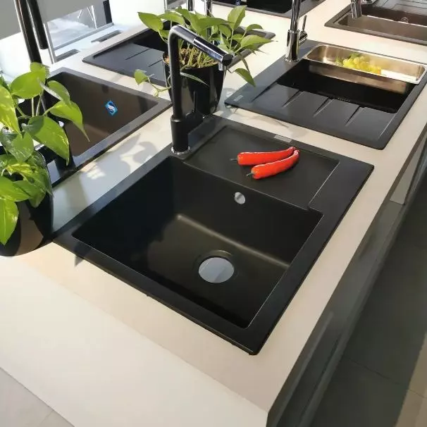 Кухонна мийка Franke Maris MRG 611-62, накладна, оборотна, 62x50, граніт онікс (114.0381.006) - Фото 2