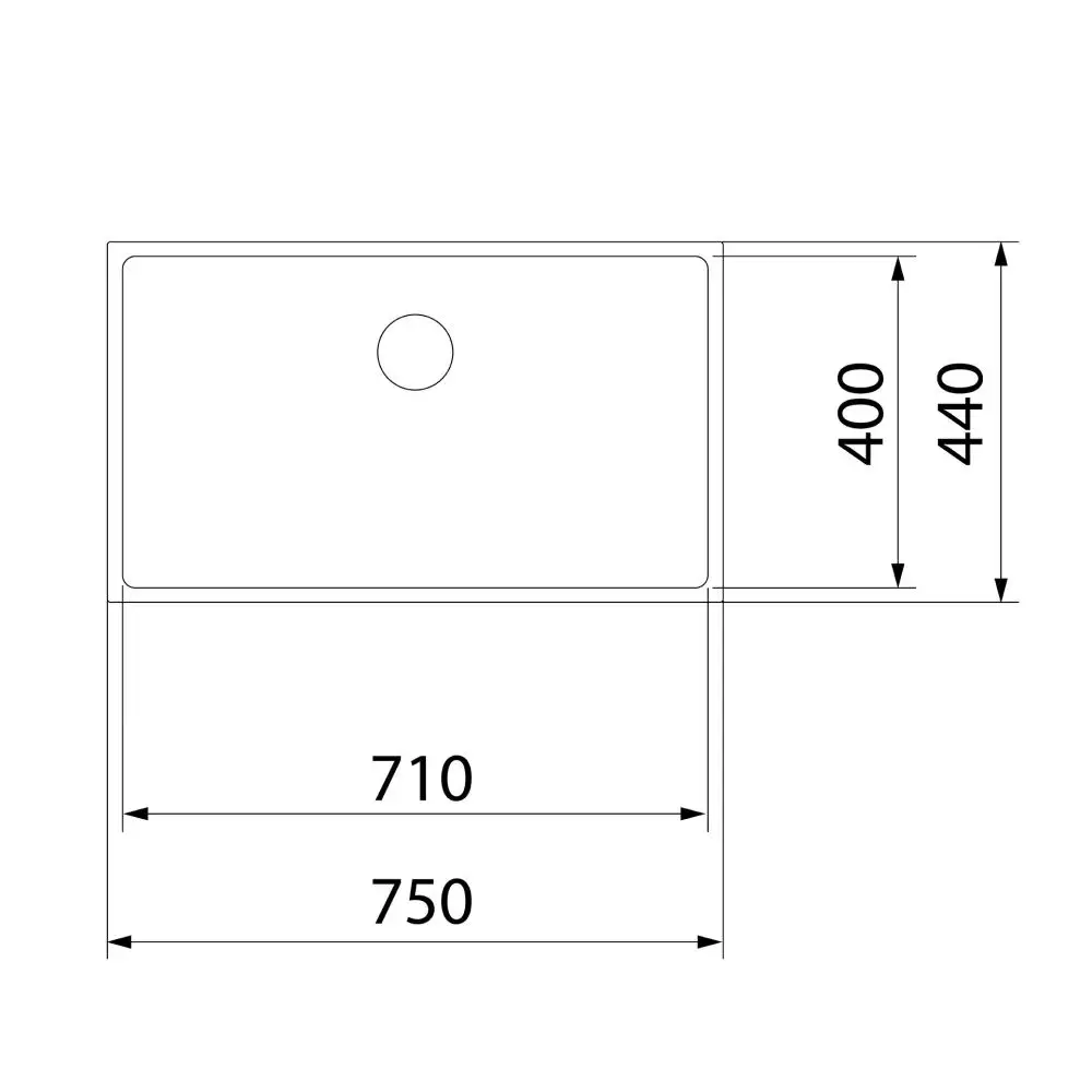 Кухонна мийка Teka BE Llinea 71.40 PureClean, під стільницю, нержавіюча сталь, полірована (115000066) - Фото 4