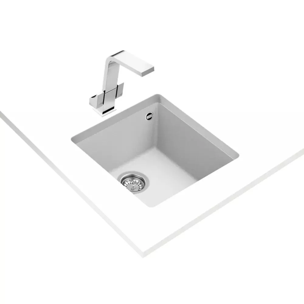 Кухонна мийка Teka Square 40.40 TG під стільницю, гранітна, ультра білий (115230029) - Фото 2