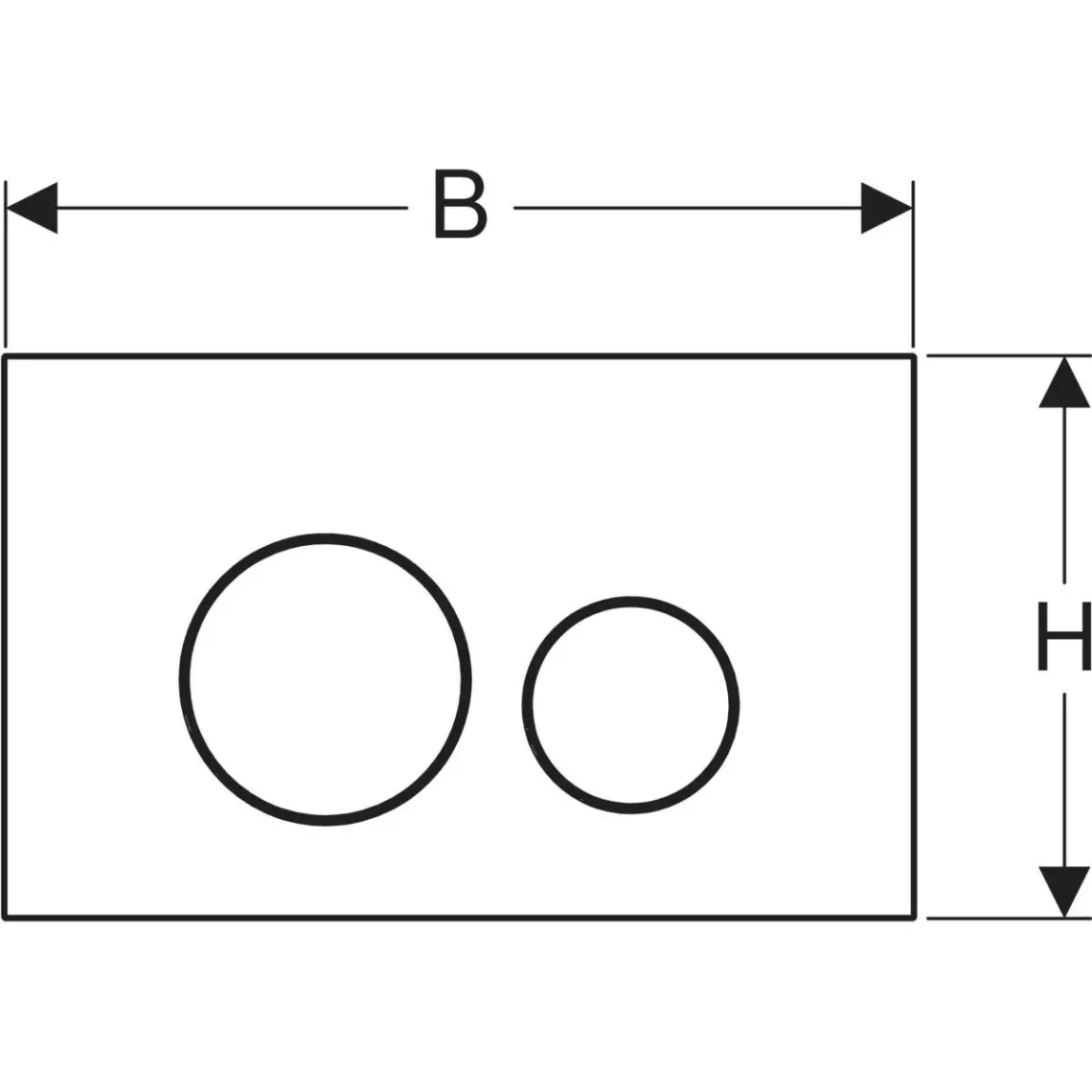 Клавіша змиву Geberit Sigma40 Round, подвійний змив, нерж.сталь, чорний хром матовий (115.628.QD.1) - Фото 3