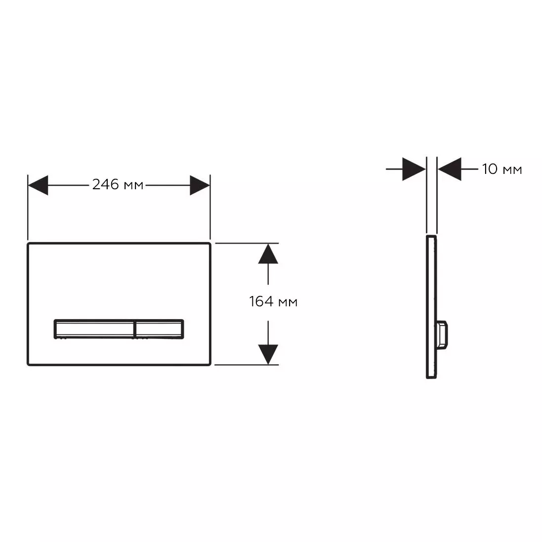 Клавиша смыва Geberit Sigma50 (115.670.JX.2) - Фото 2