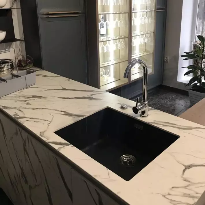 Кухонная мойка Franke Sirius SID 110-50, под столешницу, 52.5x44, тектонайт черный (125.0395.602) - Фото 2