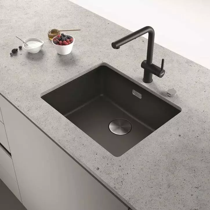 Кухонна мийка Franke Maris MRG 110-52, під стільницю, 55.3x43.3, граніт мигдаль (125.0701.778) - Фото 2