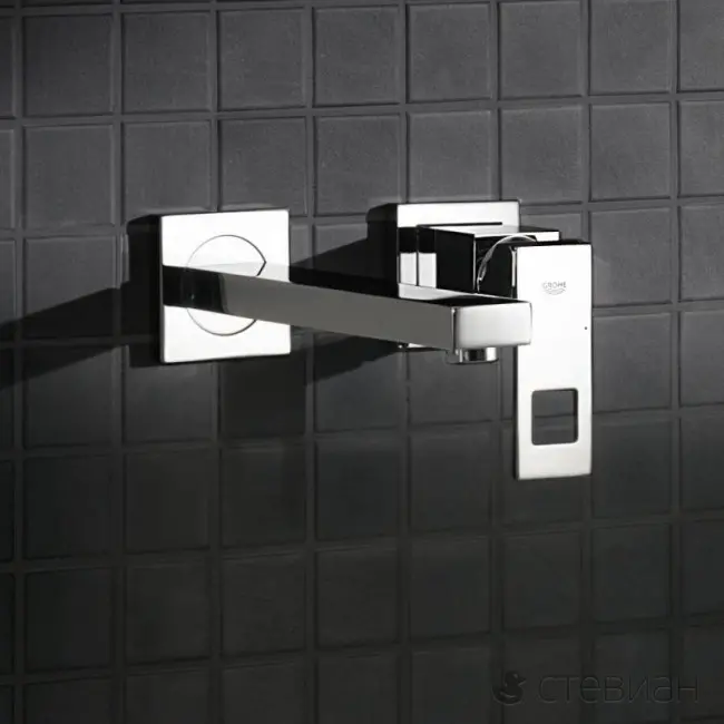 Смеситель настенный для раковины Grohe Eurocube 231 мм (23447000) - Фото 3