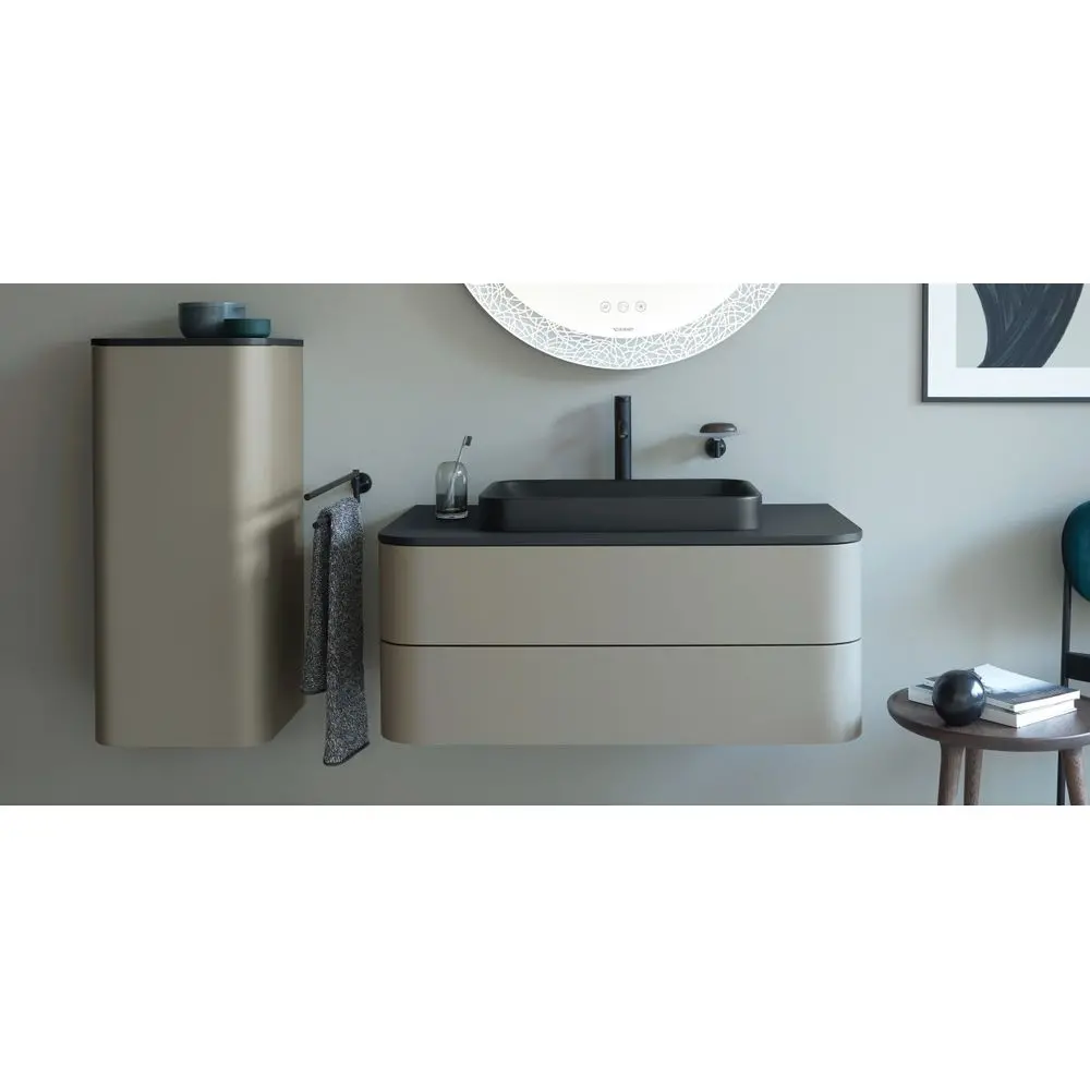 Раковина на столешницу Duravit Happy D.2 Plus 600x400, антрацит матовый (2359601300) - Фото 2