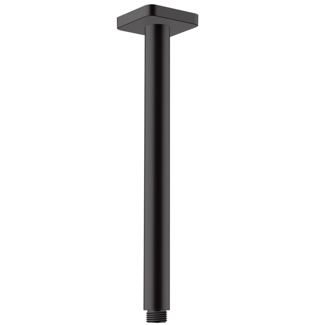 Тримач верхнього душу стельовий Hansgrohe Vernis Shape 300 мм, чорний матовий (26407670) - Фото 1