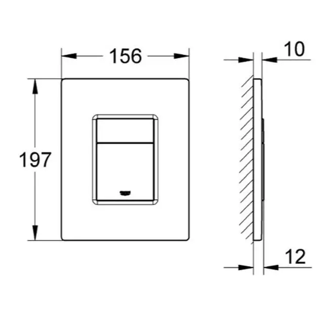 Панель змиву для унітазу GROHE Skate Cosmopolitan, бронза (38732GN0) - Фото 3