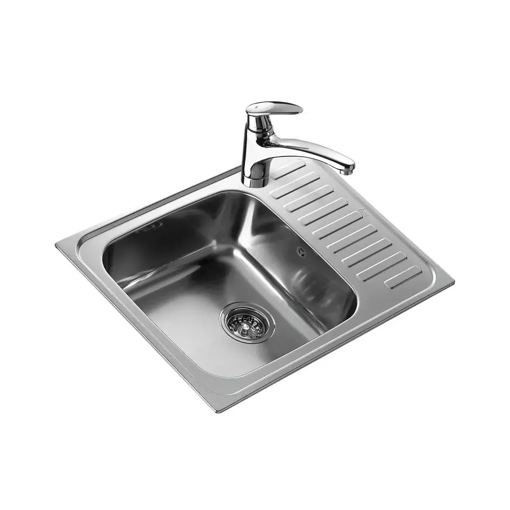 Мийка кухонна врізна Teka Classic 1B 650х500 мм сталь нержавіюча, мікротекстура (40109611) - Фото 2