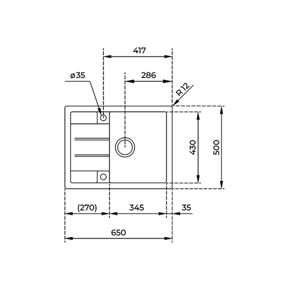 Кухонна мийка Teka Astral 45 B-TG з матеріалу Tegranit (40143580) - Фото 2
