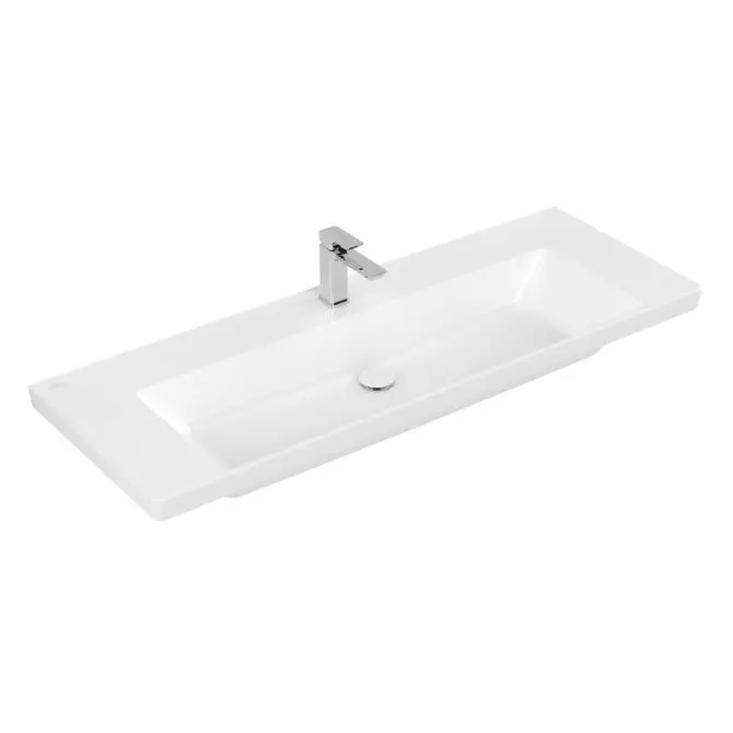 Комплект накладного умивальника Villeroy&Boch Subway 3.0 з тумою Villeroy&Boch Subway 3.0, Taupe (4A70D2R1/C60200VM) - Фото 2