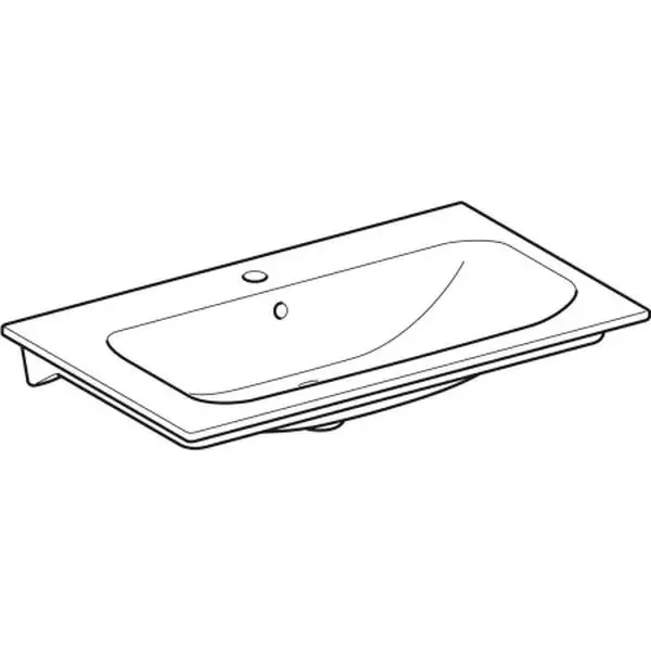 Умивальник накладний Geberit Selnova Square 100х48, білий (500.997.00.1) - Фото 2