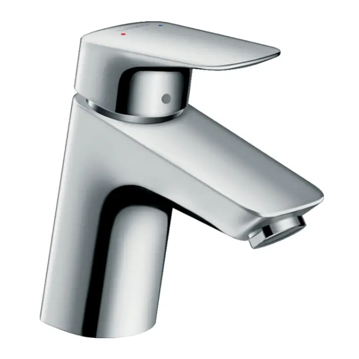 Смеситель для раковины Hansgrohe Logis 70 со сливным гарнитуром (71070000) - Фото 1
