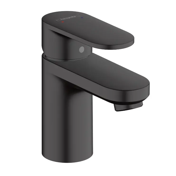 Змішувач для умивальника Hansgrohe Vernis Blend 70 з донним клапаном pop-up, чорний (71550670) - Фото 1