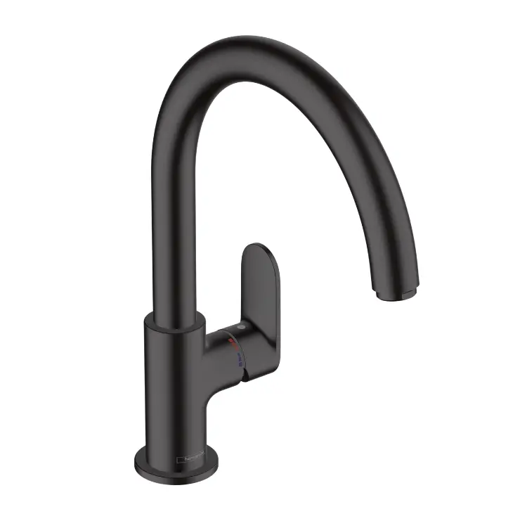 Змішувач для кухні Hansgrohe Vernis Blend 260, чорний матовий (71870670) - Фото 1