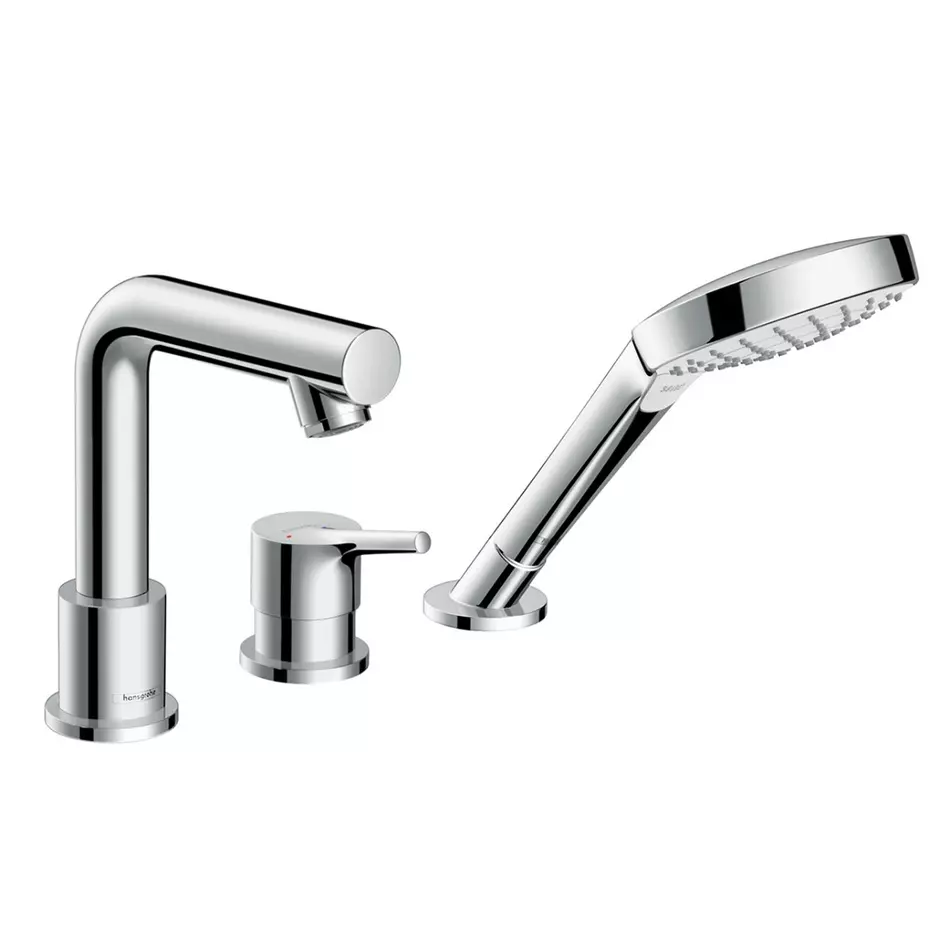 Смеситель на край ванны Hansgrohe Talis S на 3 отверстия (72417000) - Фото 1
