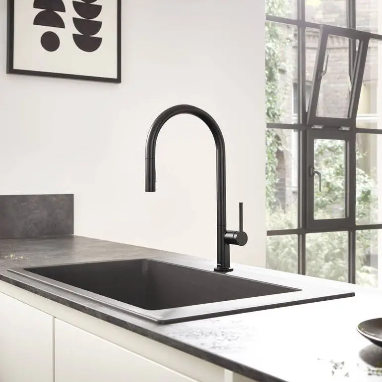 Змішувач для кухні Hansgrohe Talis M54 210 2jet з витяжним зливом, нержавіюча сталь (72800800) - Фото 2