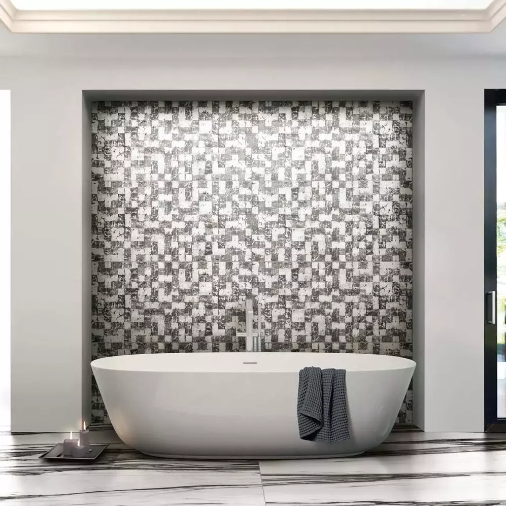 Керамограніт Floor Gres B&W White NATURALE R9 6mm 120x280 RET (765518) - Фото 2