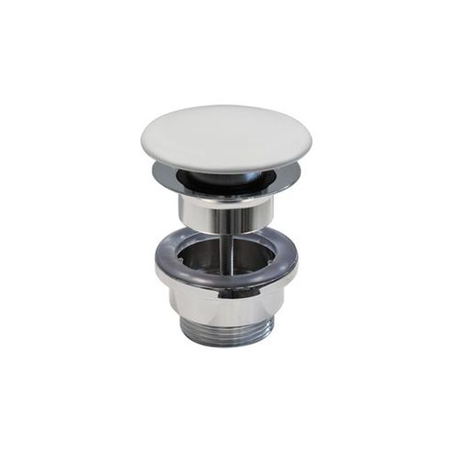 Донный клапан универсальный Catalano керамический Push-open для умывальника без перелива, Satin cement (9050500023) - Фото 1