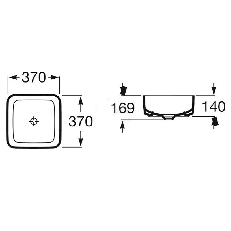 Раковина накладна Roca Inspira Square (A327532000) - Фото 3