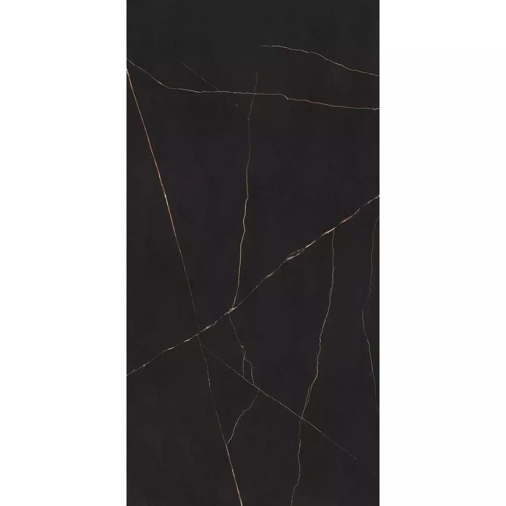 Керамогранітна плита для стільниць Atlas Concorde Black Atlantis Bookmatch Polished 12mm ST162x324 (A9CL) - Фото 2