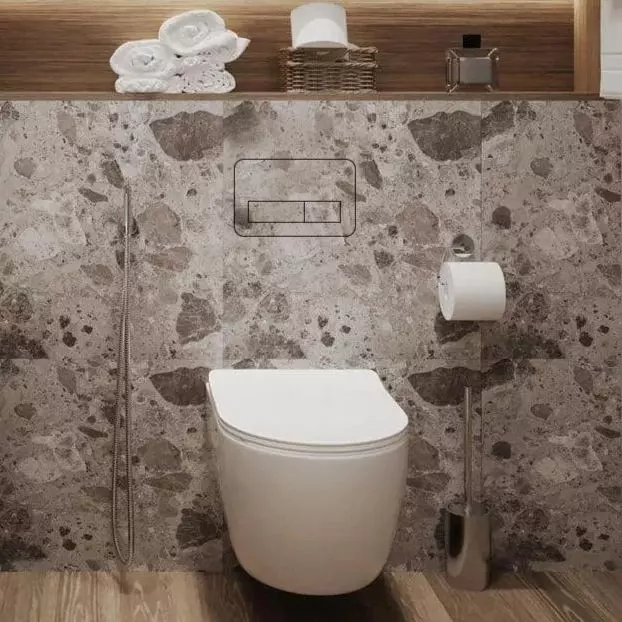 Клавіша змиву Edplit Invici Tile CWGSDT, прихована, сумісна з Geberit Sigma, Delta, TECE (E10004) - Фото 4