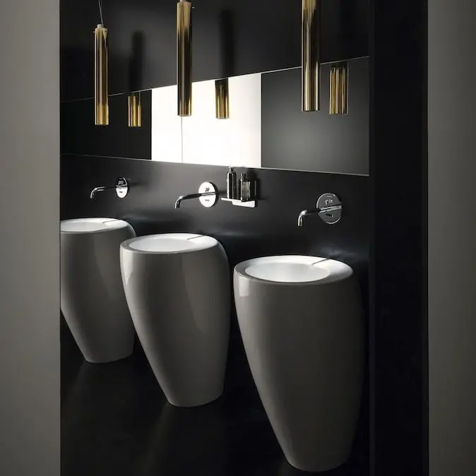 Умивальник для підлоги Laufen Alessi One 520х530, білий (H8119714001091) - Фото 3