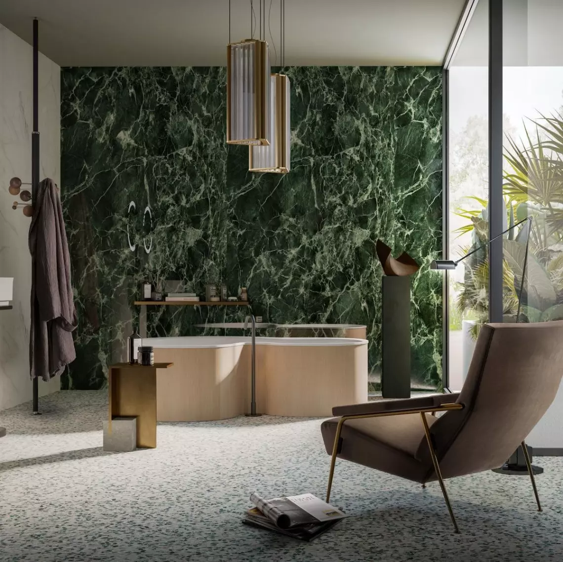 Керамограніт Marazzi Grande Marble Look Verde Aver matt 120х278 Rett. 6mm (MANC) - Фото 2