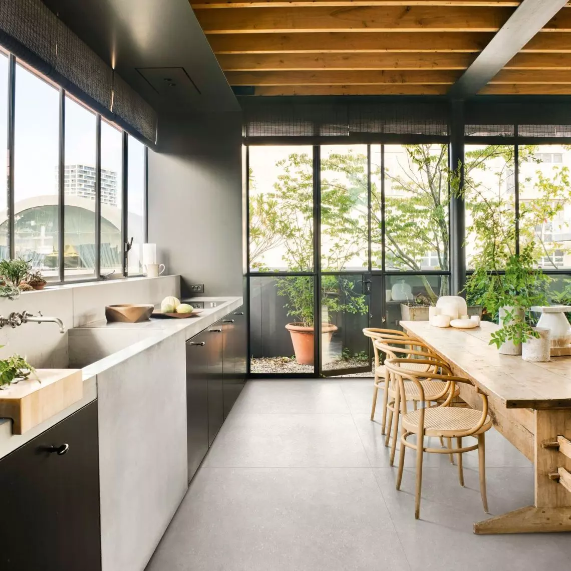 Керамогранит Marazzi Instinto, Bone Strutturato 100х100 Rett. (MN28) - Фото 2