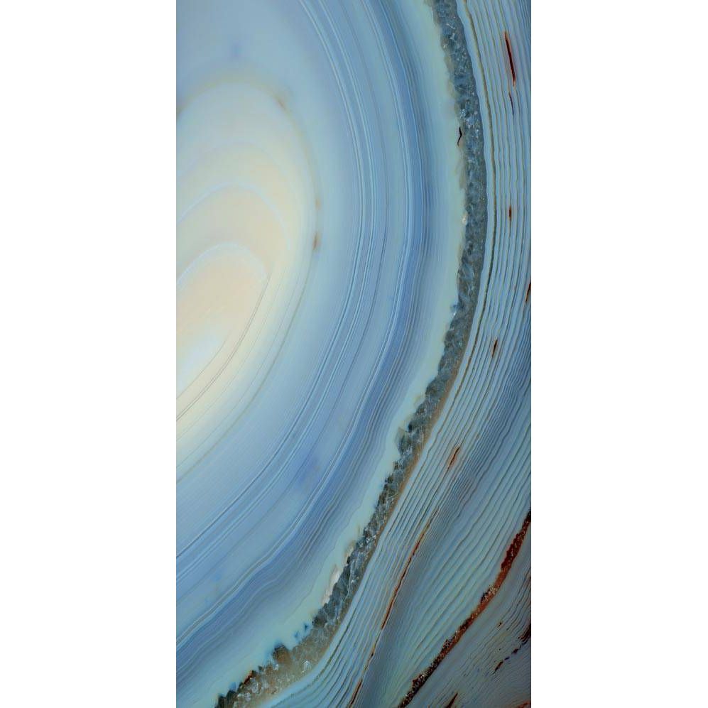 Керамогранит крупноформатный Fiandre Precious stone Agata Azzurra Resina 6 мм 300x150 (ST1361530) - Фото 1