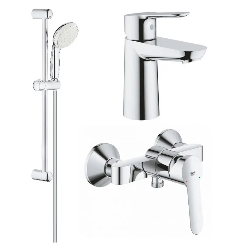 Комплект для ванни/душу Grohe BauEdge 3 в 1, хром (UA123208S0) - Фото 1