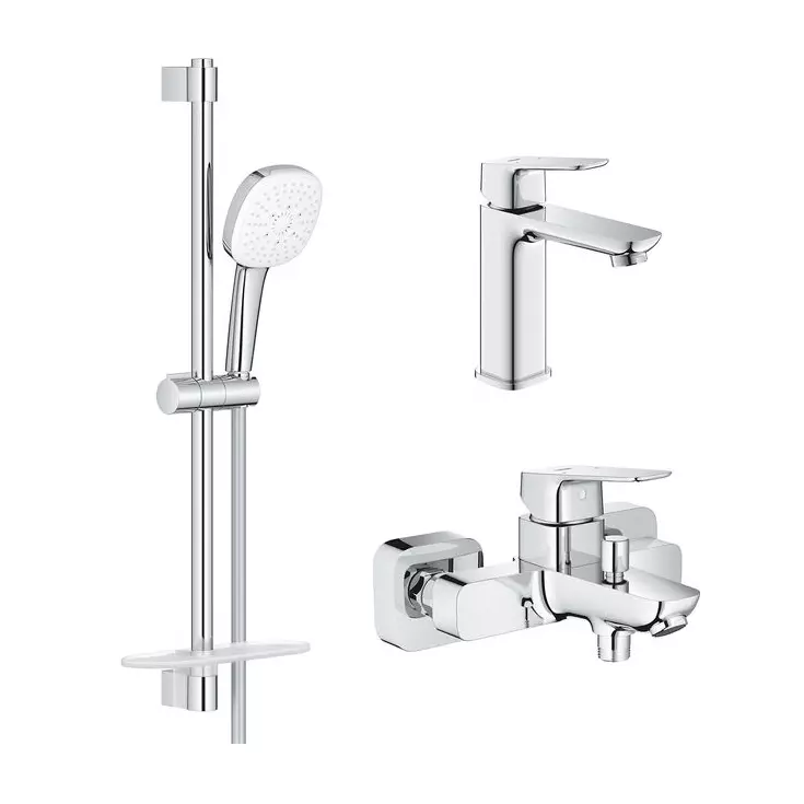 Набор смесителей GROHE Cubeo 1017550000+1018130000+27929003, хром (UA125246M) - Фото 1
