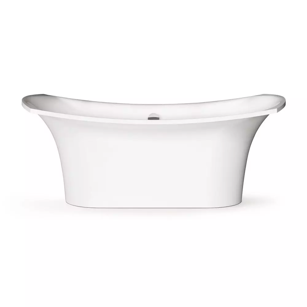 Ванна зі штучного каменю PAA Bel Canto, що окремо стоїть, 180х85 см, Glossy Alpine White (VABEL_00) - Фото 2