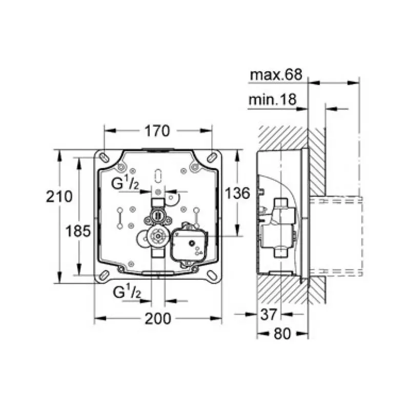 Механізм змиву Grohe Rapido U (37338000) - Фото 2