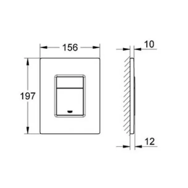 Інсталяція для унітазу+Клавіша змиву Grohe Rapid SL+Grohe Skate Cosmopolitan (3884000G+38732000) - Фото 3