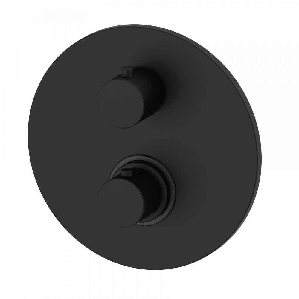 Змішувач для душу з термостатом Paffoni Light на 3 виходи, чорний матовий (LIQ019NO) - Фото 1