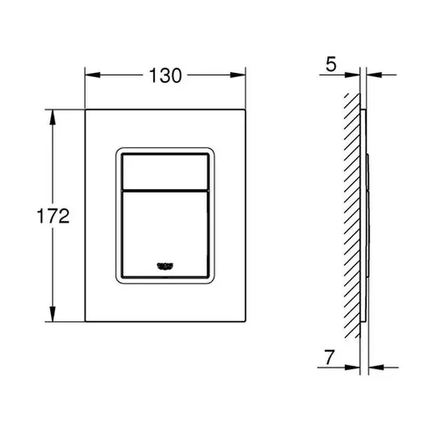 Панель змиву для унітазу GROHE Skate Cosmopolitan S (37535000) - Фото 3