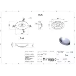 Умывальник врезной Miraggio Eva овальный, без крыла, белый глянец (0000187) - Фото 4