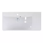 Умивальник врізний/накладний Miraggio Sacramento, 48,1х100,1 з крилом, білий глянсовий (0000234) - Фото 2