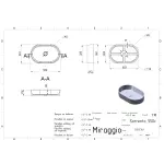 Умивальник накладний Miraggio Sorrento, 35,1х55 овальний, білий глянсовий (0000244) - Фото 4