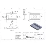 Умывальник накладной, врезной Miraggio Varna 700 Miramarble, 41,6х69,4, белый глянцевый (0000256) - Фото 4