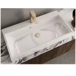 Умивальник накладний, врізний Miraggio Varna 800, 41,7х79,4 білий глянсовий (0000258) - Фото 3