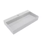 Умывальник подвесной Miraggio Island 800, 42х80, белый глянцевый (0001763) - Фото 1