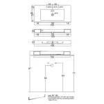 Умивальник підвісний Nic Design Cult 1000x450 мм, Antracite матовий (001131013) - Фото 2
